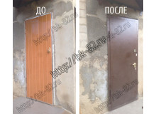 Замена входной двери белое 4